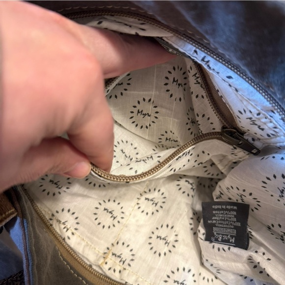 SOLD Myra Bag Side Floral Print Canvas Tote Patchwork NWT - Picture 15 of 15